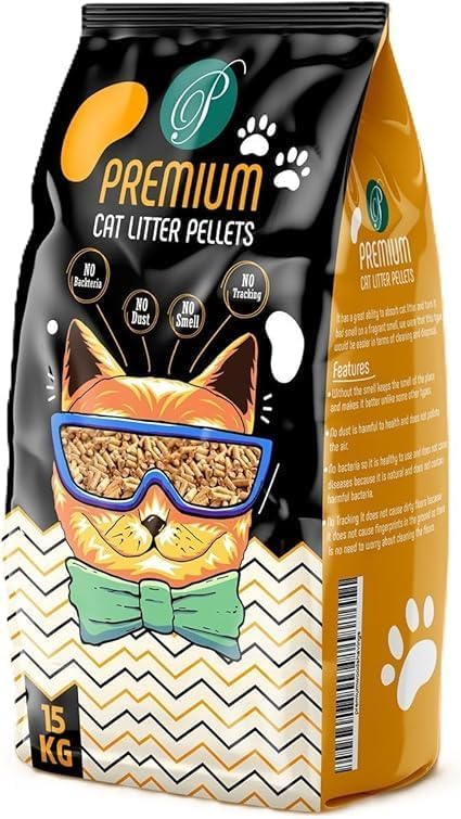 Premium Wood Pellet Cat Litter 15L