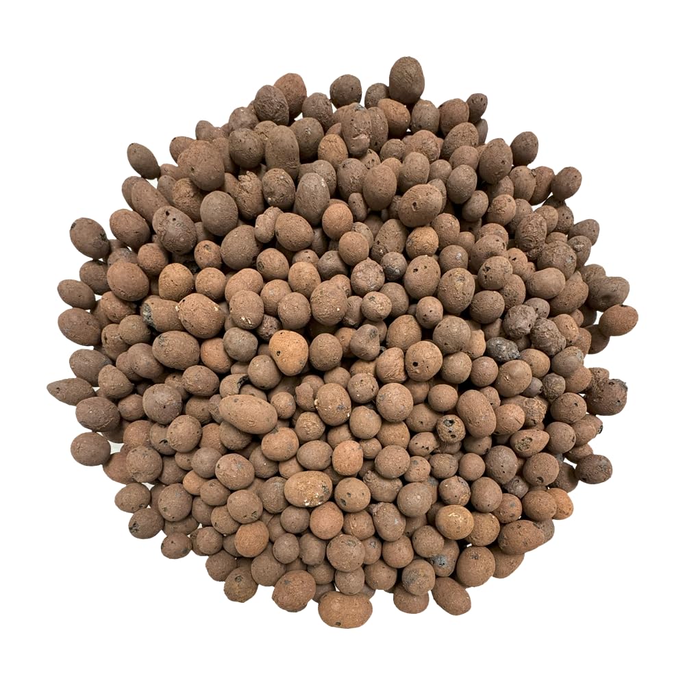 PGN Clay Pebbles for Hydroponic Growing - 10 Liters (4 Pounds) - Organic Expanded Clay Balls for Plants - PH Neutral Leca for Plants - Aquaponics and Hydroponics Supplies in a Resealable Storage Bag