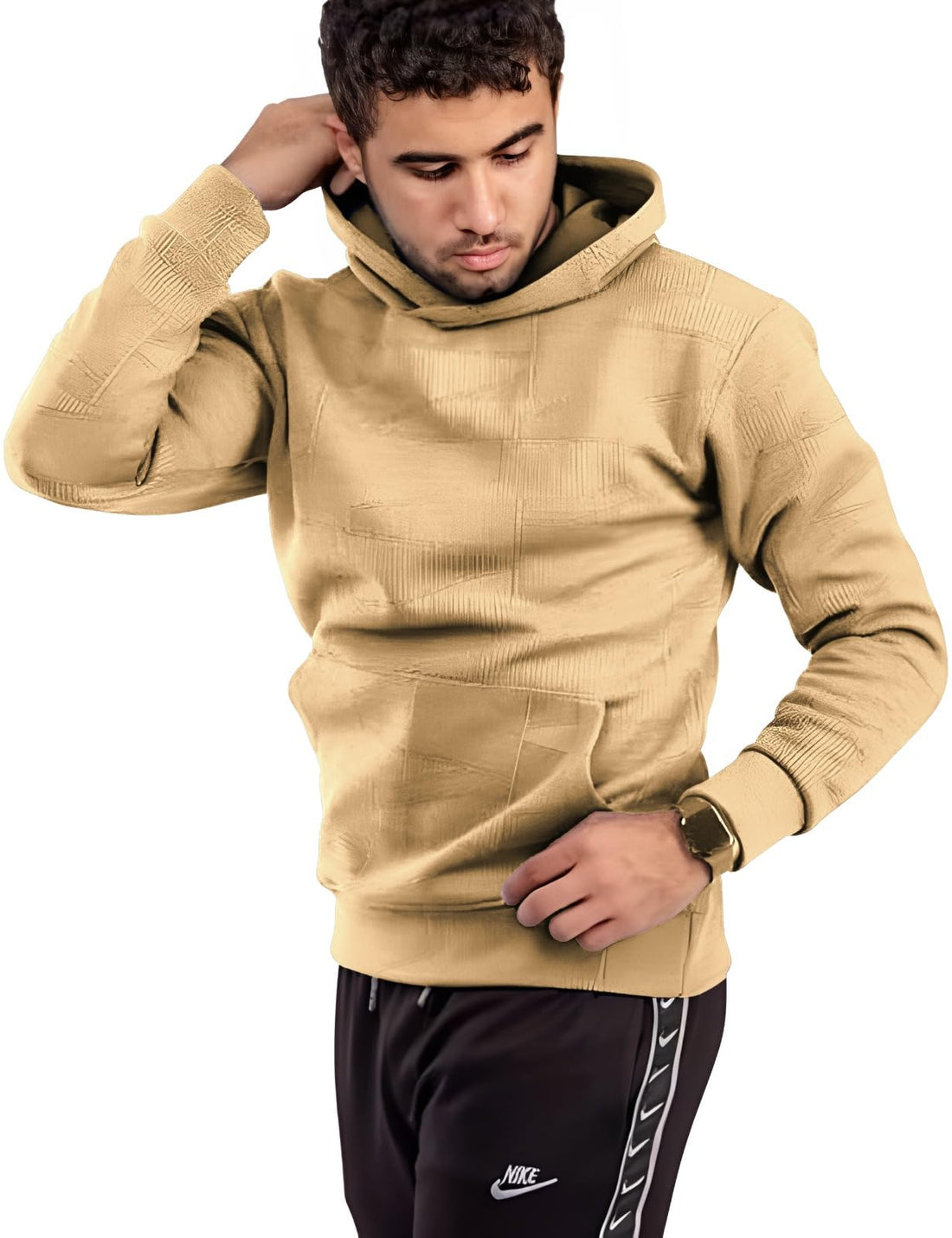 MIZAYEH Men's Fashion Multicolor Sweatshirt - Comfy Warm and Perfect for All Season - Hoodie with Side Kangaroo Pockets Hooded Sweatshirt for Men