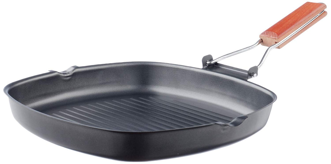 MT Tefal Grill Pan with Wooden Handle - 28 cm