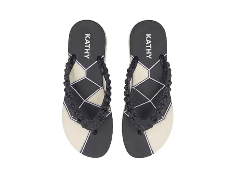 Project Z Women's "Geometrica" Slippers - Soft Medical EVA Material, Modern Geometric Sole and Crinkle Straps, Perfect for Summer and Everyday Use, Women's Sizes (37-41)