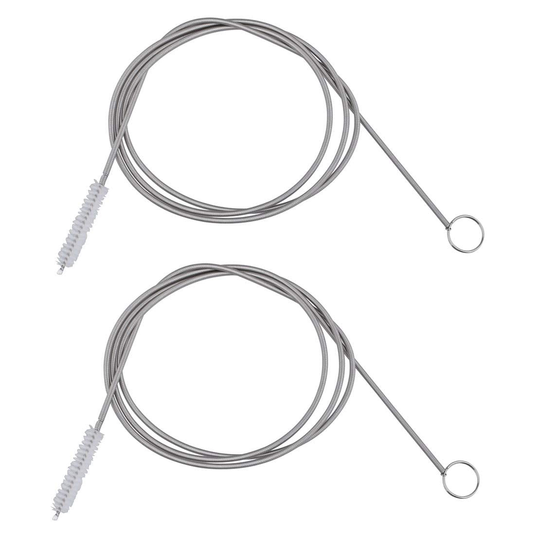 Long Pipe Cleaner Flexible Tube Cleaning Brush Snake Drain Clog Remover Drain Brush Aquarium Water Filter Pipe Air Tube Hose Cleaning Brush Sink Fridge Skinny Pipe Dredging Tool 155CM