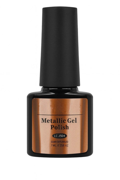 Shimmer Chrome Effect Gel Nail Polish for Salon & Home Use, Long-Lasting High-Shine Color, Smooth Application UV/LED Soak Off Manicure Gel Lacquer – Shade (LC-JS04)