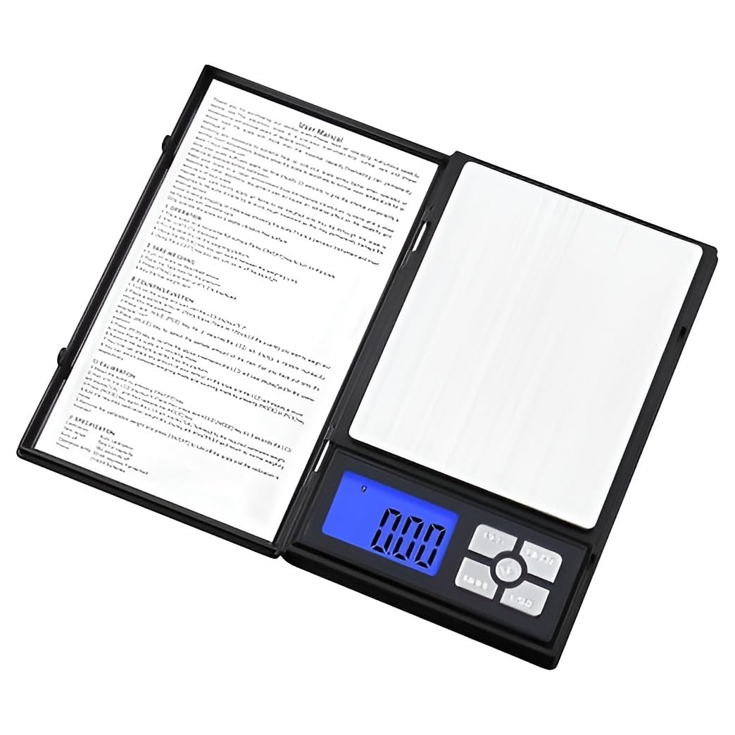 Digital Pocket Scale with 0.01g Accuracy - Small Weight Machine with Low battery, Overload Indicator, Gold Weight Machine Ideal for Gold & Silver Ornaments, Kitchen, Jewellery - 500g
