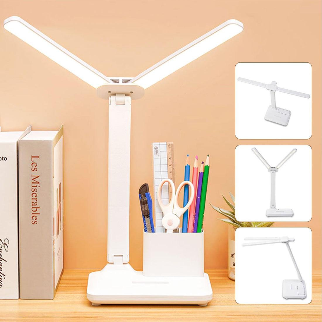 LED Desk Lamp Double Head