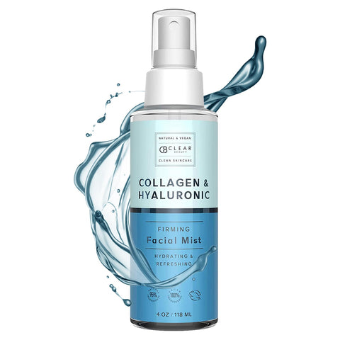 Clear Beauty Facial Mist With Hyaluronic Acid And Collagen - Hydrates And Hydrates Skin And Soothes Redness, Balance And Toning Facial Spray - Korean Skincare Sin Crue