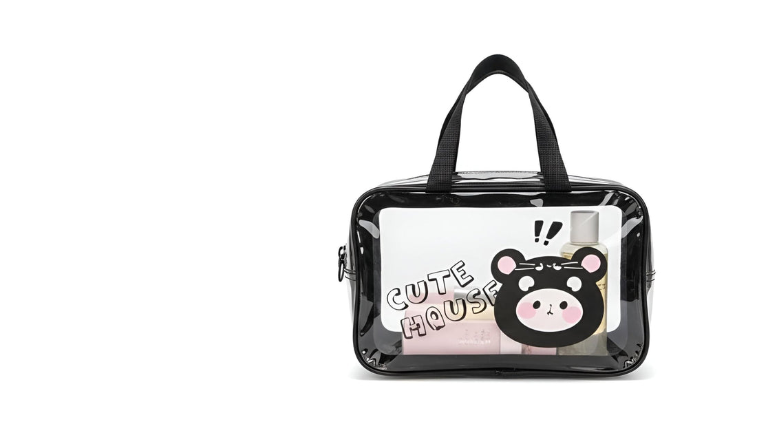 Cute Printed Organizer - 3-Piece Handbag Set with Clear Front, Easy to Carry, Perfect for Work and Travel (model 3)