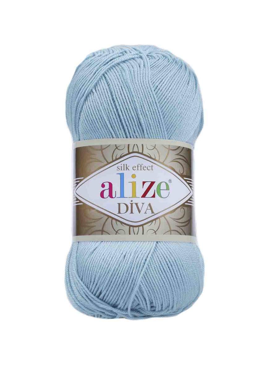 Alize Diva Hand Knitting Yarn Collections (Sky Blue)