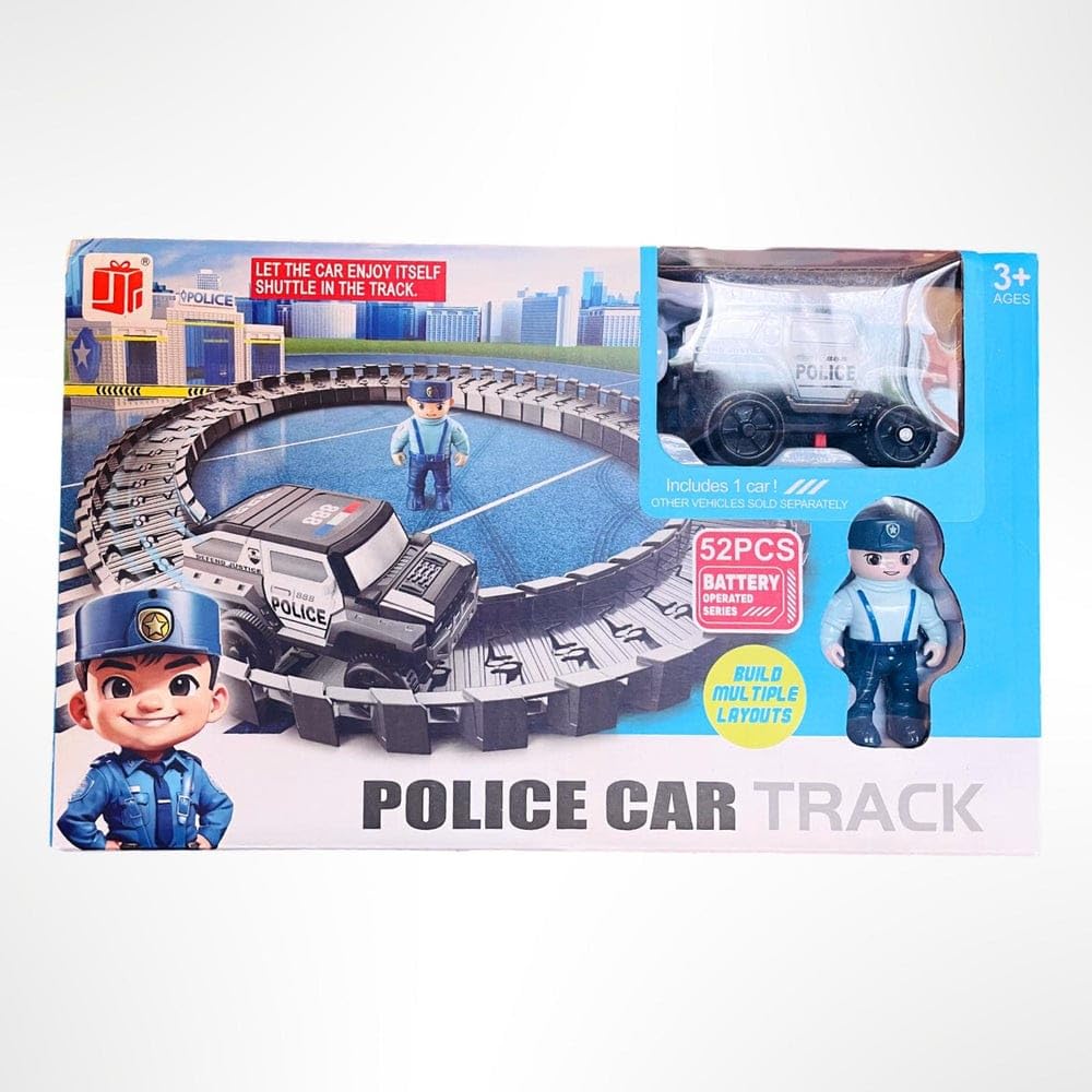 Police Car Track Set Toy for Kids