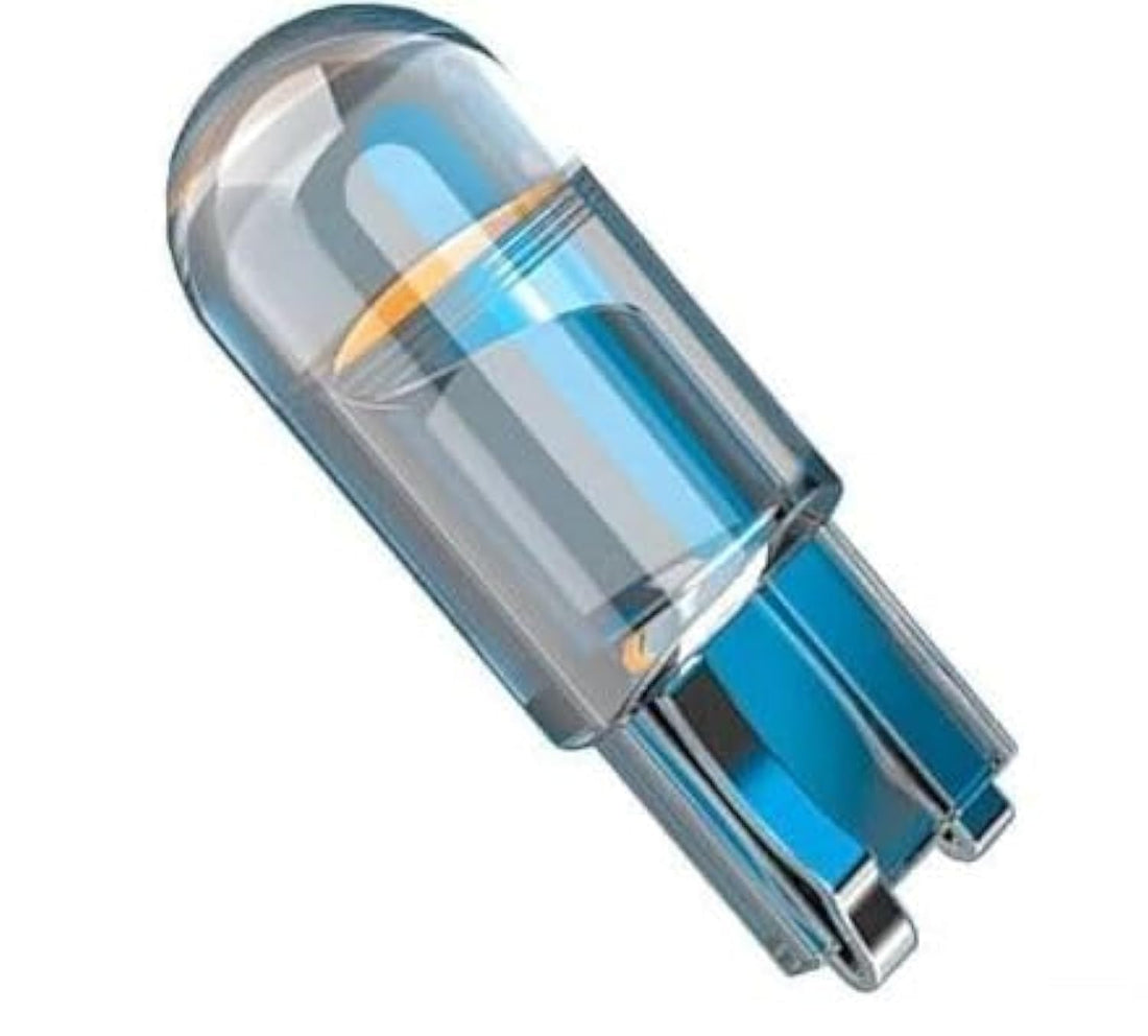 Super Bright 5 Pieces W5W LED Car Bulb 6000K, Interior And Exterior Use, License Plate Lamp (Yellow)