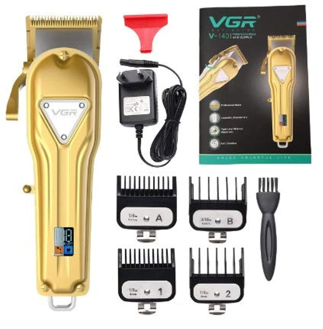VGR V-140 Cord/Cordless Rechargeable 2500mAh Lithium Battery Professional Hair Clipper