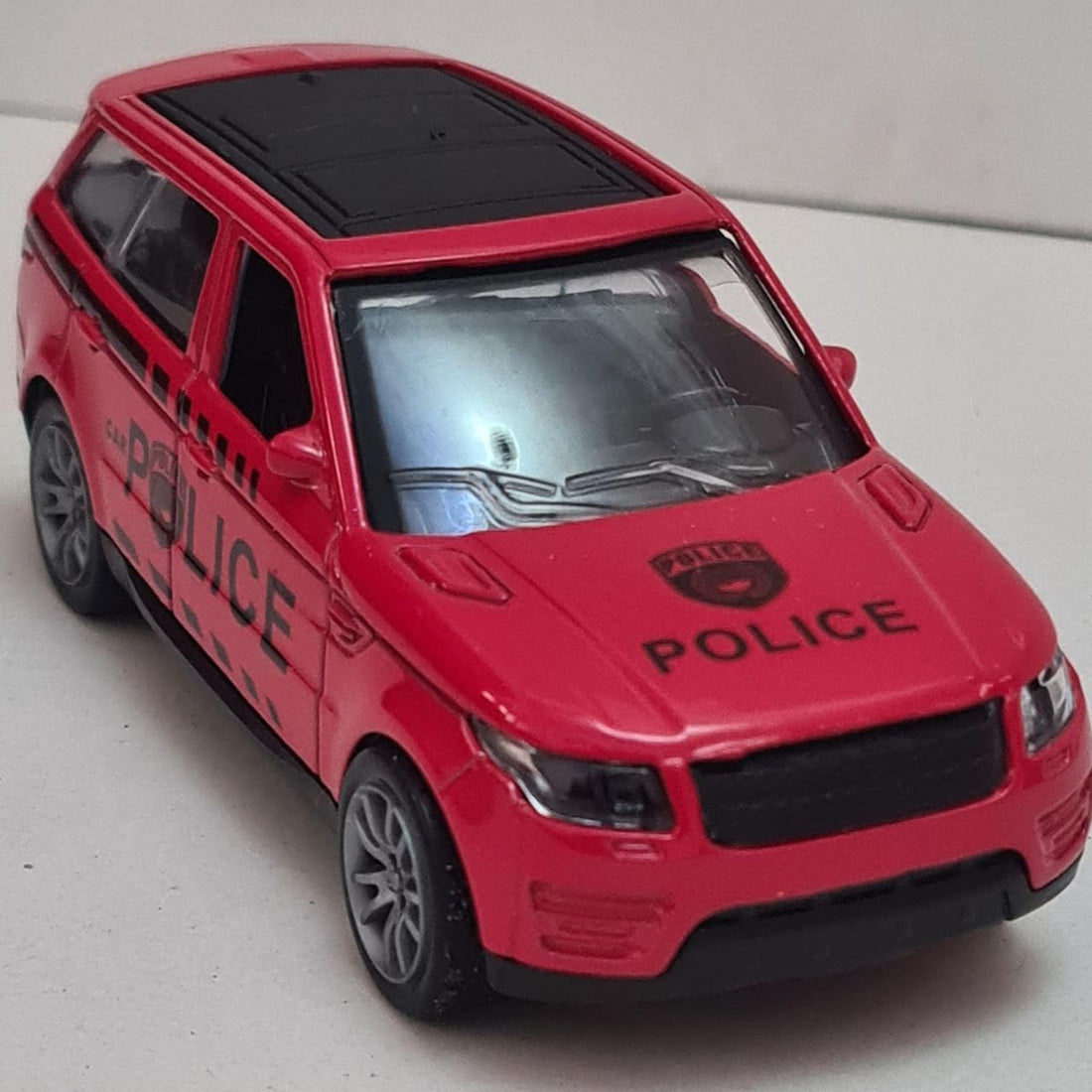 METAL RED POLICE CAR
