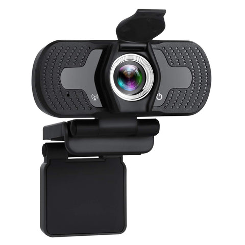 TELLUR Webcam Full HD, 1080p / 30fps, Autofocus, Automatic Correction in Low Light Conditions, Built-in Microphone, 97° Angle, Privacy Protection, Cable 1.5 m, USB, Black