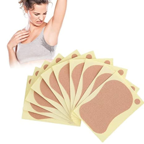 ND fashion mania 10pcs 9 x 6.5cm Underarm Sweat Pads - Deodorant Armpit Patch Unisex Sweat Absorbing Underarm Pad, Absorbing Anti Perspiration Odour Sheet for Women Men Kids