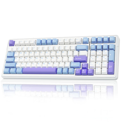 AULA F99 Wireless Mechanical Keyboard, Bluetooth 5.0/2.4GHz/USB-C Hot Swappable Custom Keyboard, Pre-lubed Lineares, Gasket Structure, RGB Backlit Gaming Keyboard for PC/Tablet//PS4/PS5