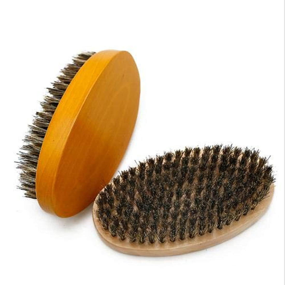 Round Wood Handle Brush Beard Hair Brush Comb