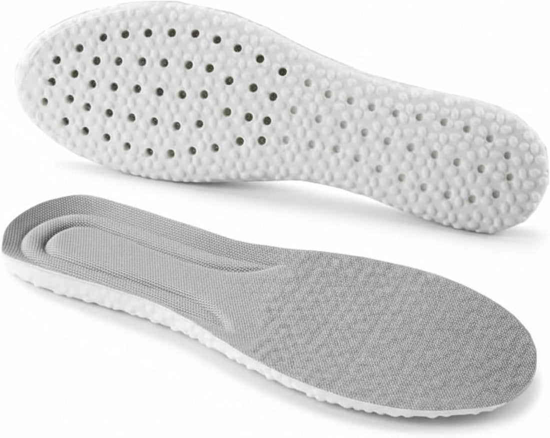 Dr. Joe Orthopedic Shoe Foot Comfort Silicone Medical Sole Breathable Shock Absorption Insoles Cut to Size 41-45 for Running Walking Support Relief | Sold by Alkhawas Store (Grey-White, 36-40)