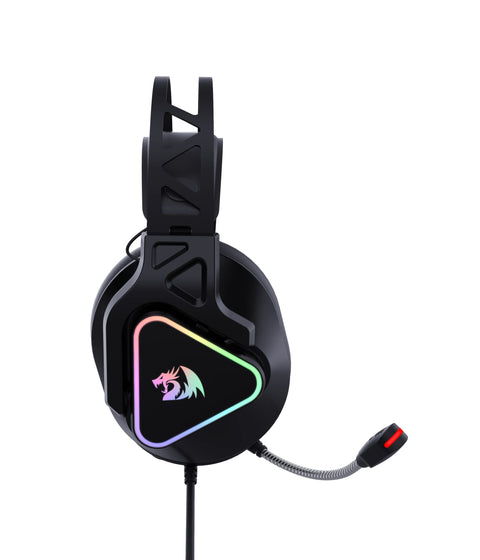 Redragon H370 Cadmus RGB USB Gaming Headset – Surround Sound 7.1-53MM Drivers - RGB LIGHTING - Inline Controller (Black)