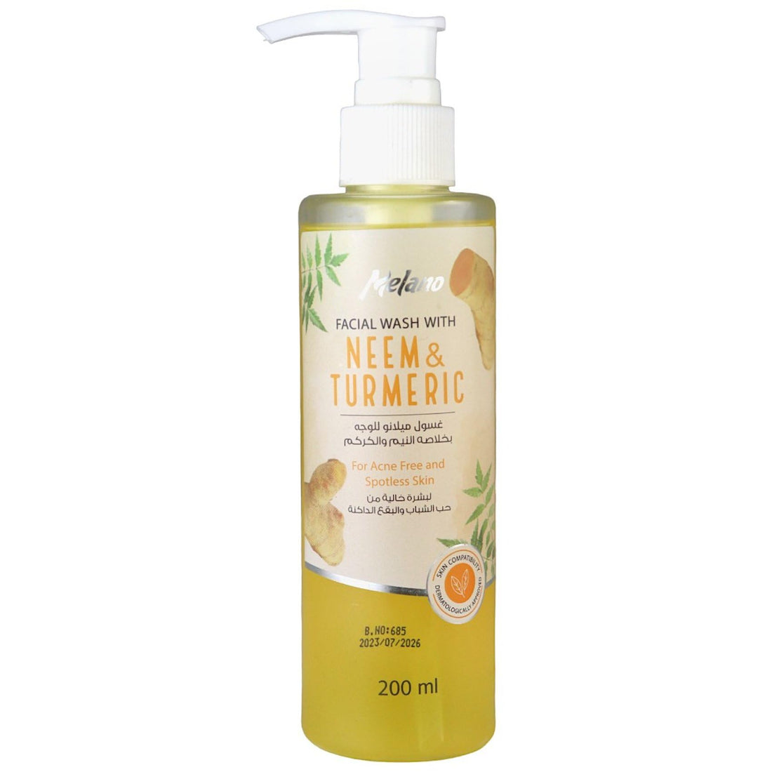 Melano Facial Wash With Neem & Turmeric