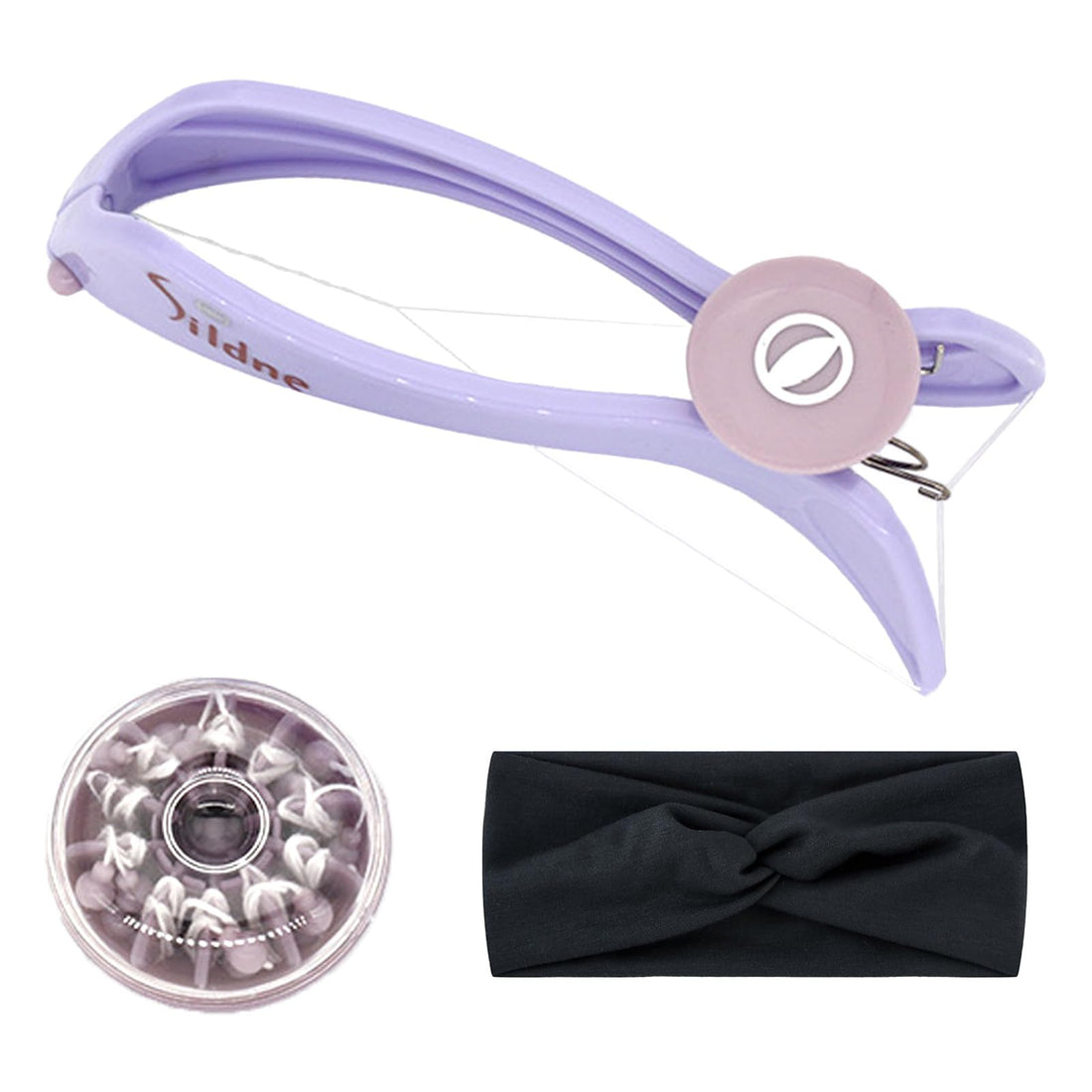 Face Hair Remover，Facial Hair Removal Eyebrows Face & Body Hair Threading & Removal System，with 5 Pre-Cut Extra Strength Threads，Beauty Tools for Women Or Men