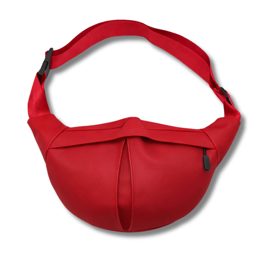 AYSLE 1629 Waterproof Unisex Waist & Crossbody Bag | Water-Resistant Material | 3 Zipper Pockets | Durable Black Plastic Hardware | Adjustable Strap | 12 Colors Available | 16×30×10 CM (BURGUNDY B)