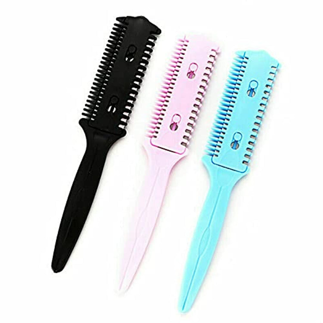SWEETGIRL Hair Razor Trimmer Comb Double Sides Cutting Thinning Hairdressing Tool 1 Psc