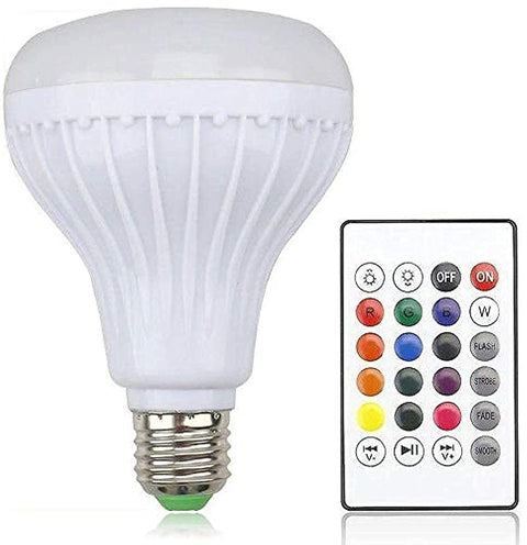12W LED Music Color Changing Bulb with Built-In Audio Bluetooth Speaker and Remote Control