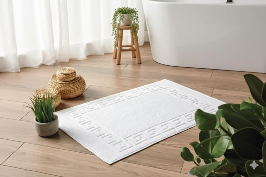Tigers Trade Lines Egyptian Cotton Foot Mat – Quick Dry Bathroom Towel 50x70 cm – Soft & Absorbent for Home, Hotel & Spa Use