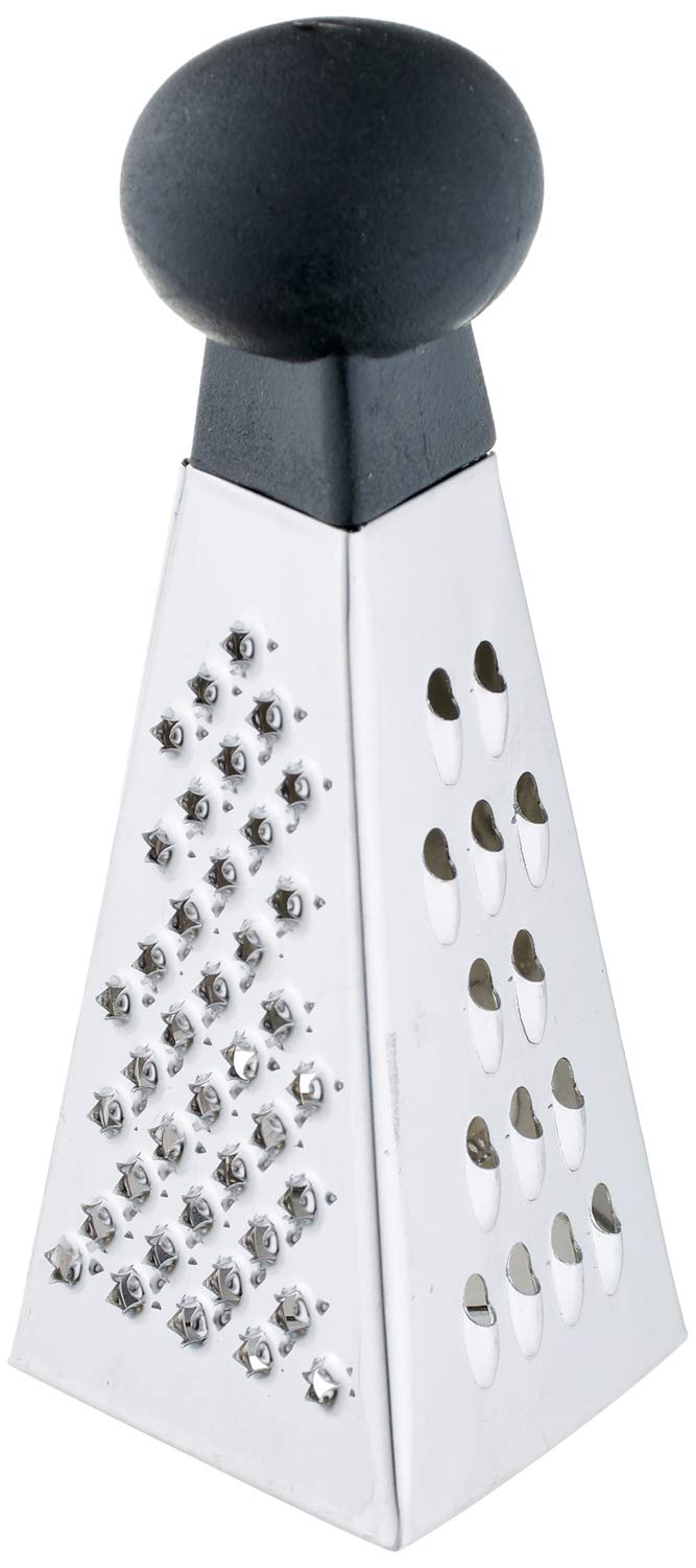 Stainless Steel 4 in 1 Grater - Silver and Black