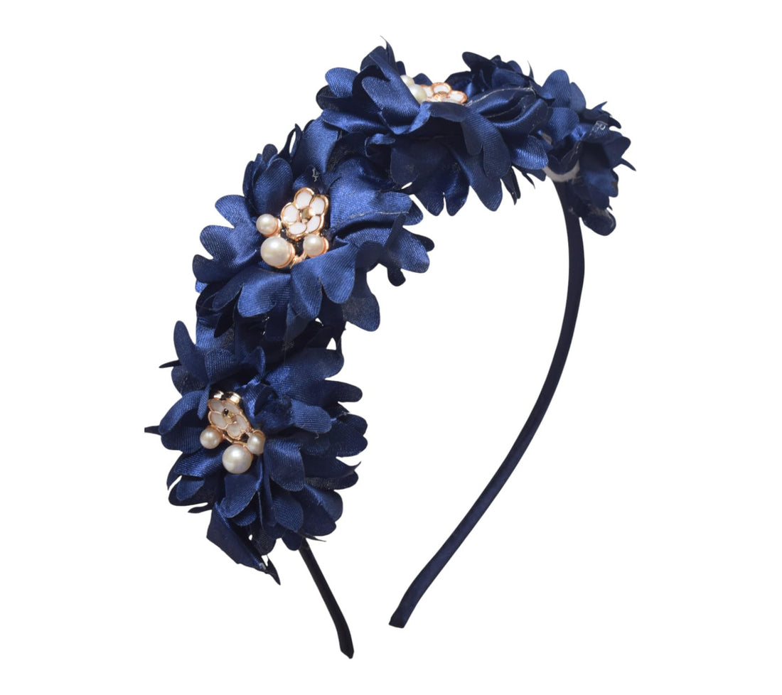 Daphne Girls' Polyester Hairband - Blue