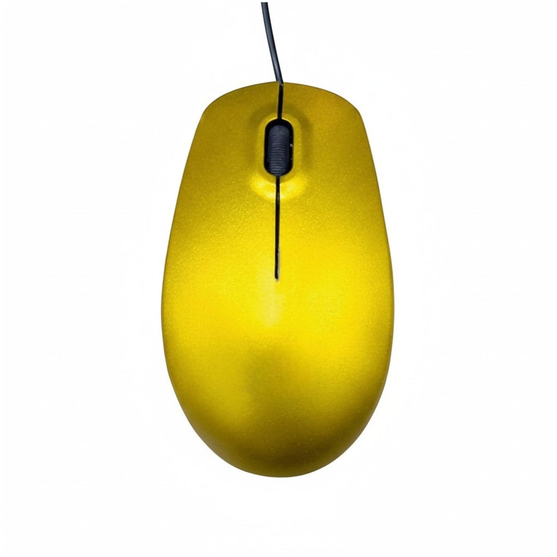 Mouse Zero Comfort USB Wired, Ergonomic Silent Design, 3 Button, 1000 DPI, High Performance Plug & Play, for Desktop, PC and Laptop Windows/Mac (ZR-225 Yellow)