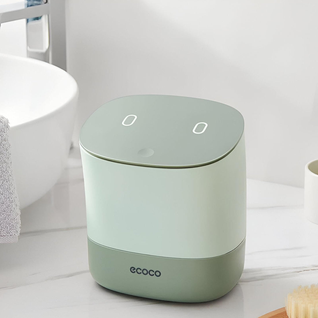 Small Rubbish Bin - Space-Saving Plastic Waste Container with Removable Lid, Perfect for Countertop Waste Management in Office, Bathroom, Kitchen, Bedroom, or Desk Areas, with a Pop-Up Top (Option 1)