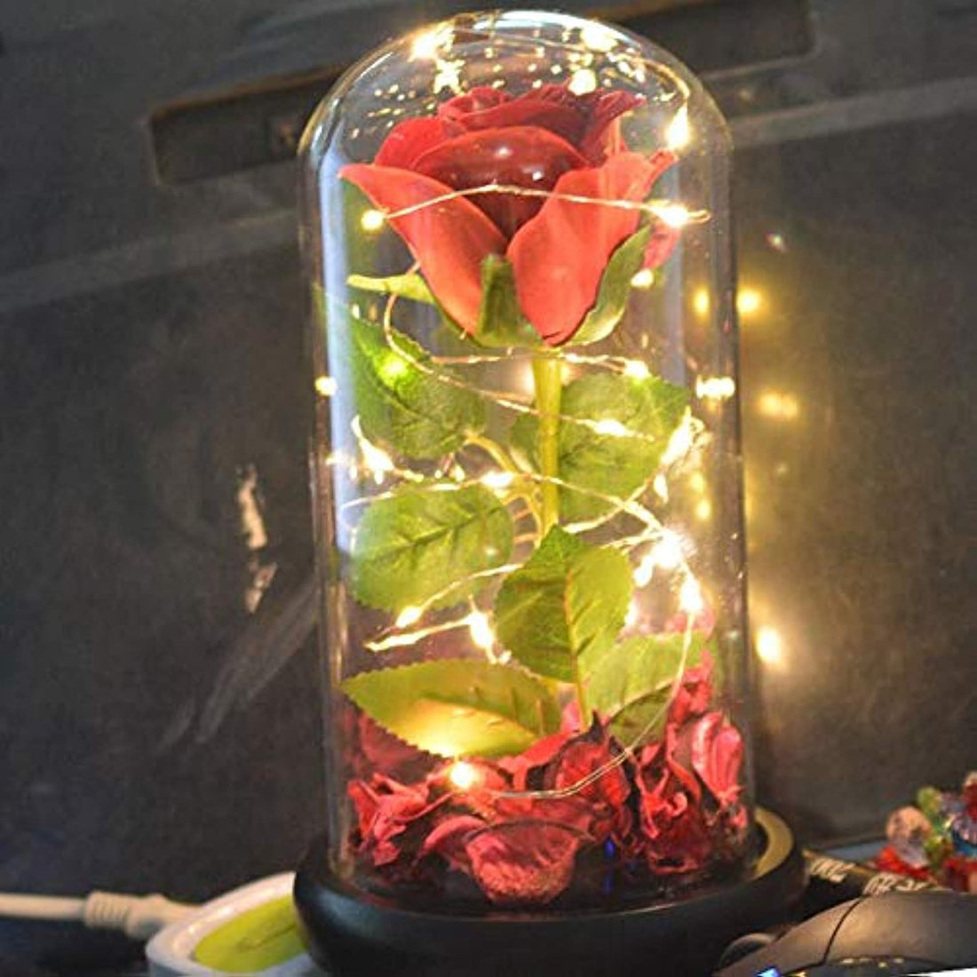 Artificial Roses Flowers for Anniversary - Rose Red