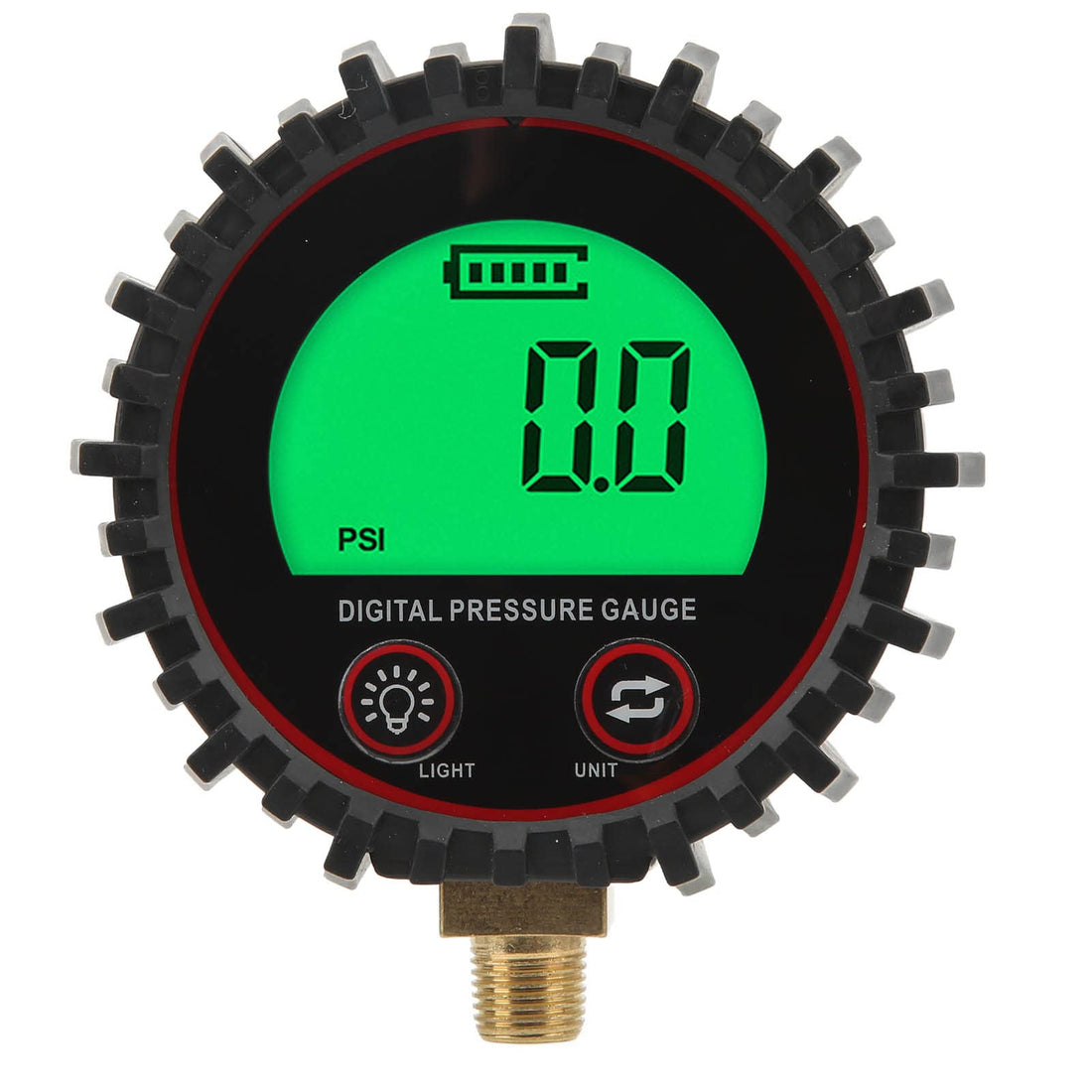 Digital Pressure Gauge, 3 255Psi/18Bar/18Kgf, Universal Digital Tire Gas Pressure Meter High Accuracy for Car SUV Truck Bus Motorcycle