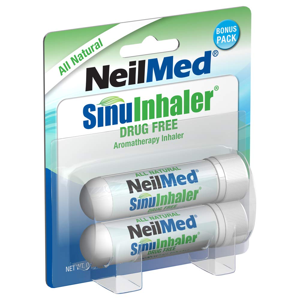 NeilMed SinuInhaler Natural Non Medicated Aromatherapy Inhaler (Bonus Pack) 2 Count (Pack of 1)