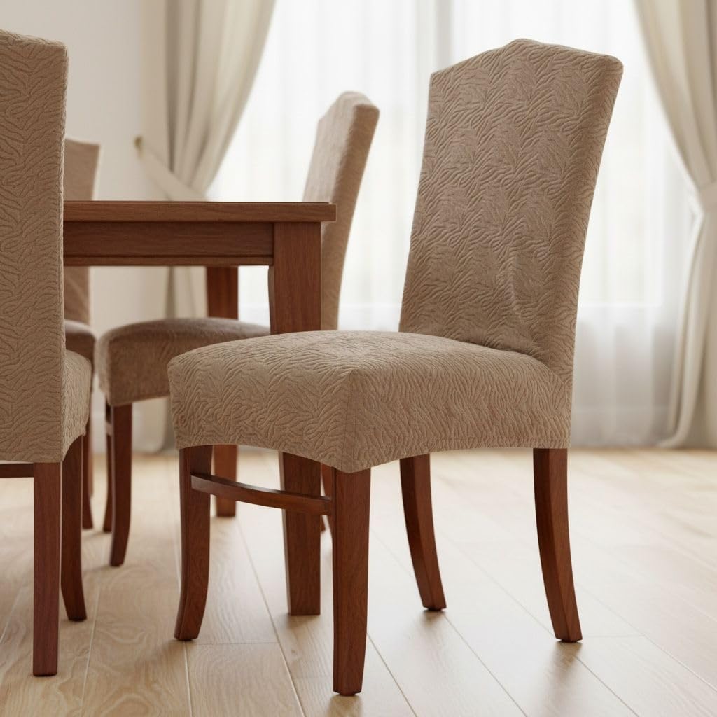 HOMESTA Dining Chair Covers, Multicolor, 1 Piece Set, Elastic Stretch Slipcover, One Size (COLOR 30)