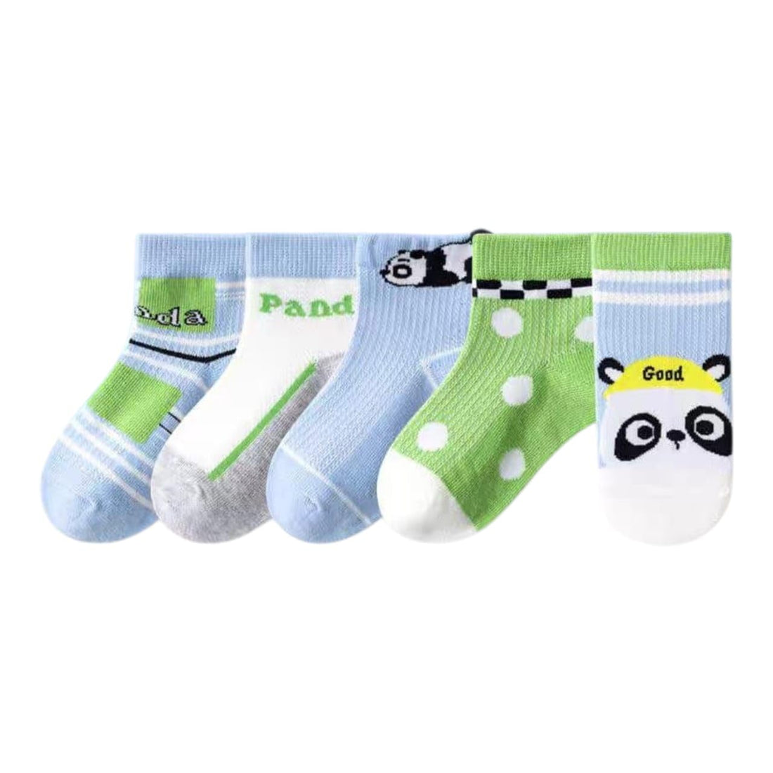 Kids Socks, Set of 5 Pairs with Extra Gift Pair, 2 to 11 Years, Assorted and Unique Colors