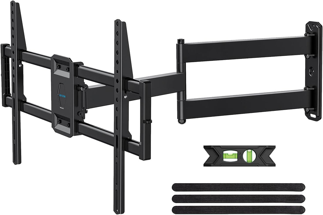 USX STAR Corner TV Wall Mount Long Arm TV Mount Bracket for 32-65Inch TVs, Full Motion TVs Wall Mounts with 32” Articulating Arms Extension & Tilt & Swivel, Max VESA 600x400mm, Holds up to 100 lbs