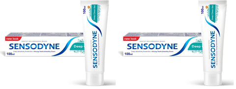 Sensodyne Toothpaste Deep Clean Gel, 100 ml (Pack of 2)