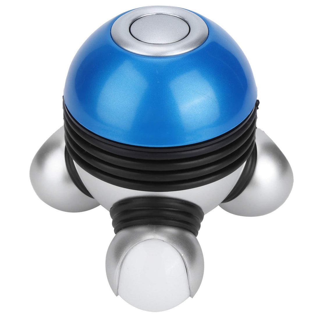 Cordless Mini Massager, Portable Handheld Massager for Body, Battery Operated Massager with LED Light for Head Neck Legs and Full Body Pain Relief (Blue)