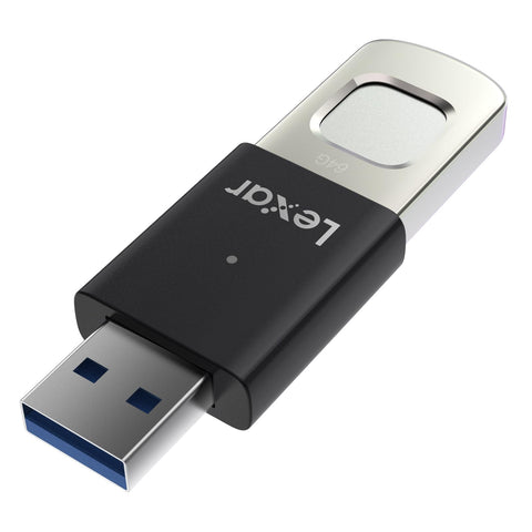 Lexar 256GB JumpDrive Fingerprint F35 PRO USB 3.2 Gen 1 Flash Drive, Up to 400/350 MB/s Read/Write, Storage Expansion and Backup, 256-bit AES & Fingerprint Encryption, Black (LJDF35P256G-RNBNG)