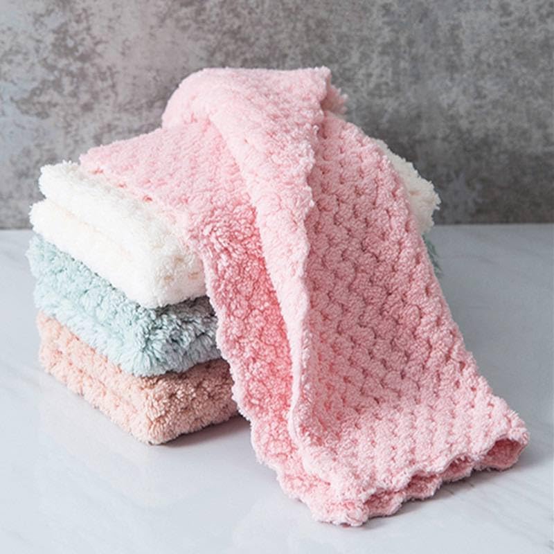 Set of 10 High Quality Microfiber Towels, Ideal for Cleaning, Durable Design, 25x25 cm, No Residue, No Scratches, 10 Pcs in Colors|From Generic
