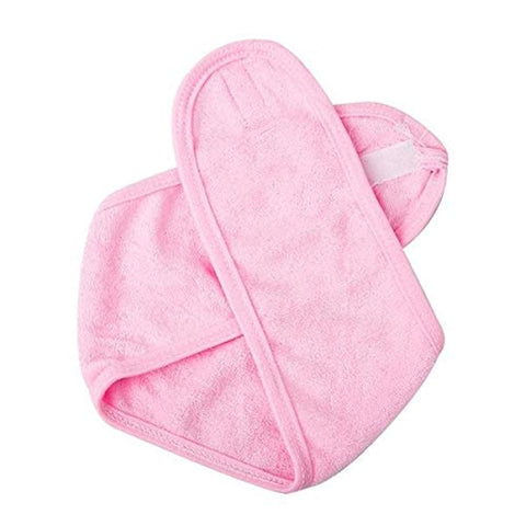 , pinkSpa Facial Headband Whaline Make Up Wrap Head Terry Cloth Winter Headband Adjustable Towel with Magic Tape