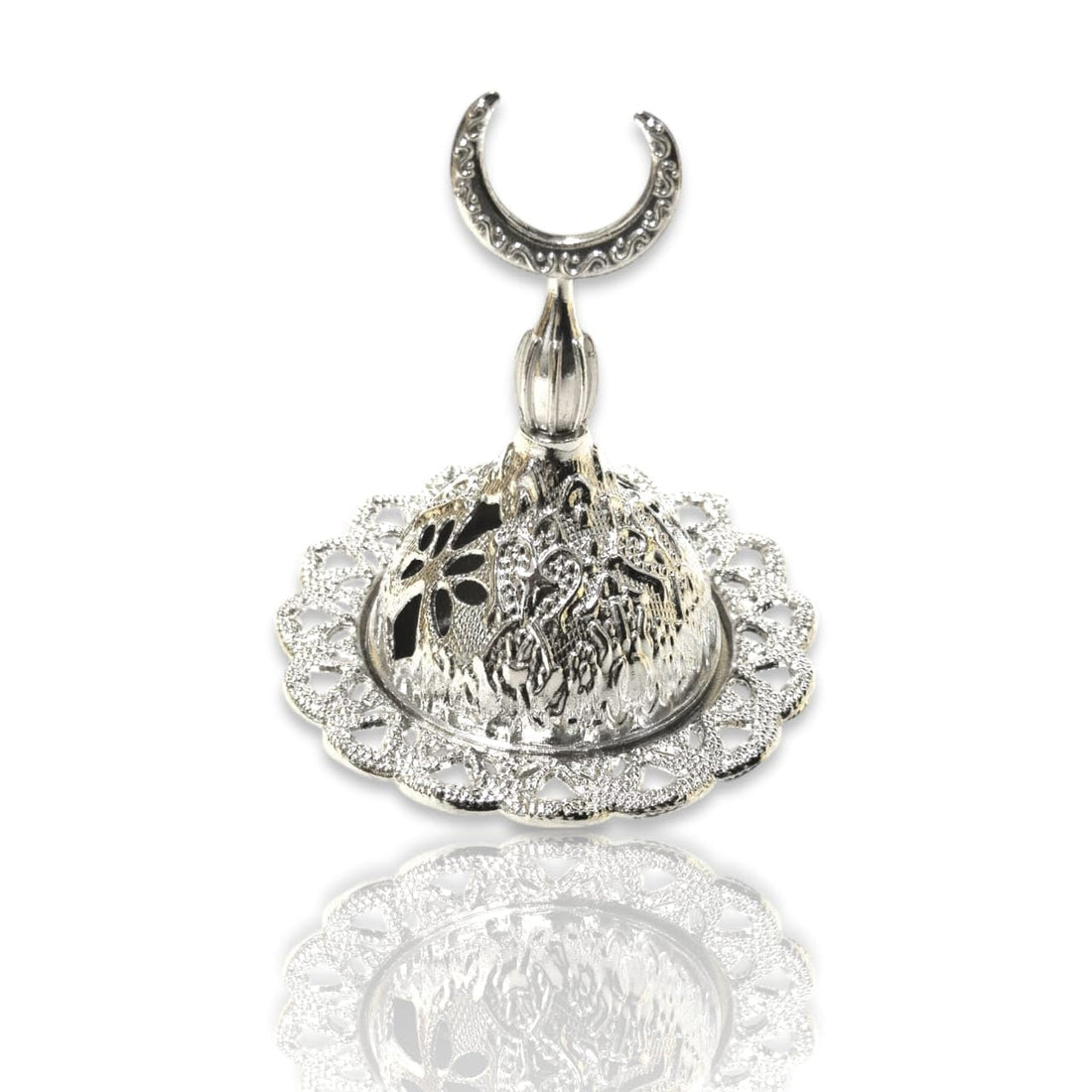 Premium Metal Incense Burner in Multiple Shapes and Colors | Perfect for Holidays and Celebrations | (Silver 1)