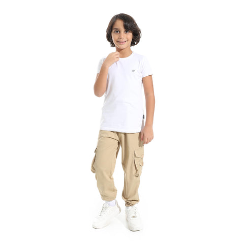 Boys Boys' harem pants with pockets and side buttons Boys' harem pants with pockets and side buttons