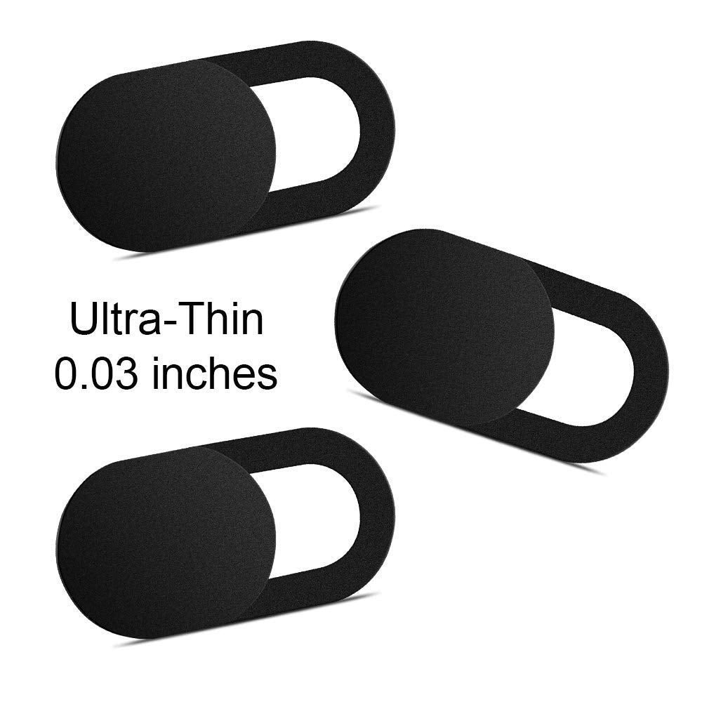 Nano shield Computer Camera Cover [3 Pack], 0.03in Ultra-Thin Webcam Cover Slide for MacBook Pro, iMac, Mac, iPad, Laptop, Tablets, PC, Surfcase Pro, iPhone, Privacy Cover Sticker Protect