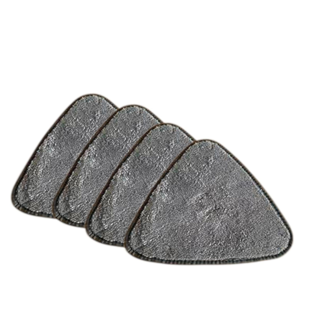 Volora Microfiber Mop Replacement Triangle, Grey, 4 Pieces