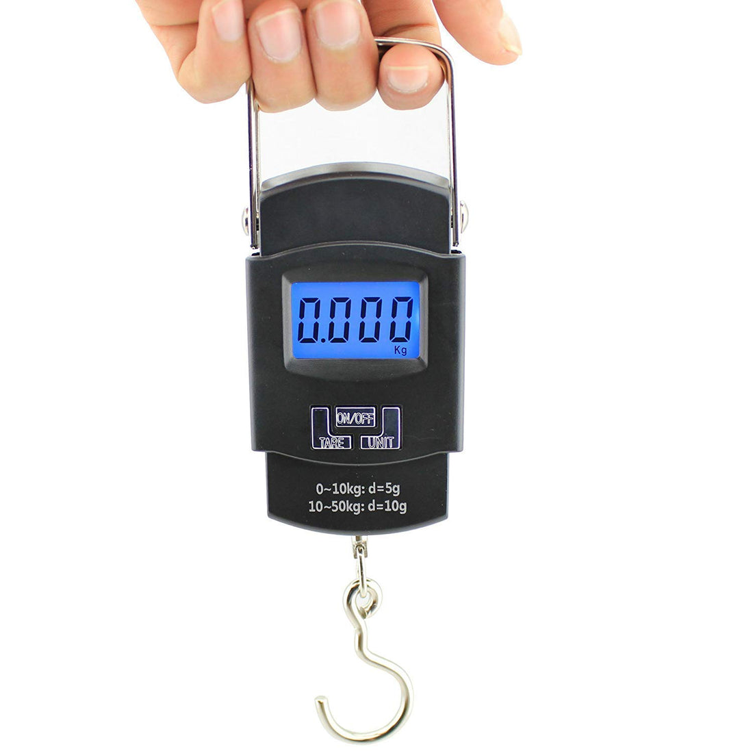 KASTWAVE Electronic 50Kgs Digital Luggage Weighing Scale, weight machine for Home kitchen Digital weighing hook scale, Kitchen weighing scale kitchen, Weight machine, kitchen scale(Black)