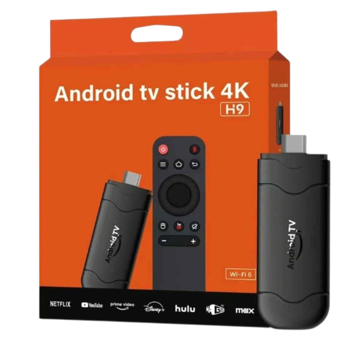 H9 Ultra HD TV Remote Control 4K TV Stick Remote Control - Rowad TV Stick, Type C Streaming Media Player
