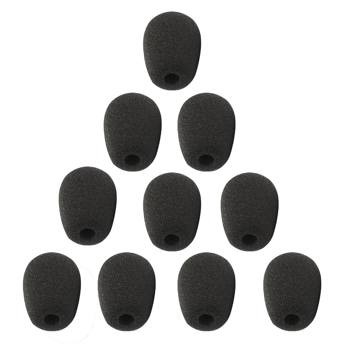 fashion mania 10 Pack Headset Microphone Windscreen, Soft Comfortable Sponge and High-density Lapel Mic Covers for Variety of Headset Microphones